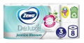 Туалетная бумага Zewa Deluxe жасмин 3 слоя, 8 рулонов