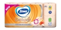 Туалетная бумага Zewa Deluxe персик 3 слоя, 8 рулонов