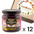 Набор соусов Yagodar пряная черная смородина, без сахара для сыра и мяса, 12 шт х 205 г
