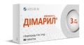 Дімарил таблетки по 3 мг №30 (10х3)