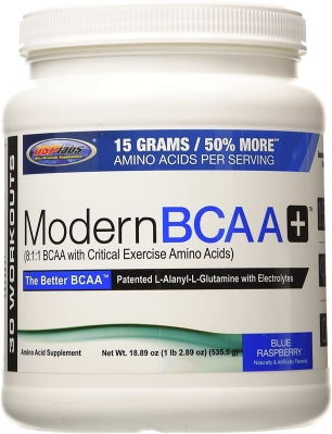 Аминокислота USPlabs Modern BCAA+ Blue Raspberry, 535 г