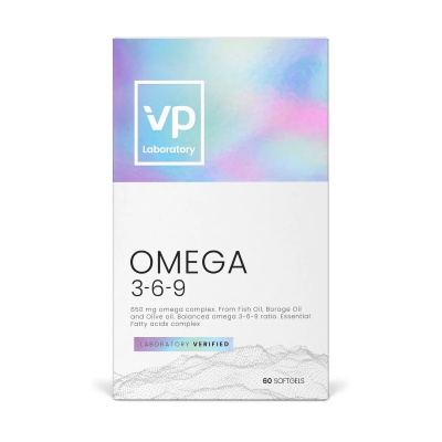 Омега 3-6-9 VPLab Omega 3-6-9 1300 мг, 60 гелевих капсул