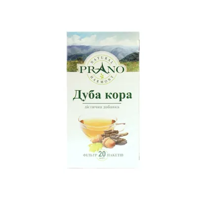 Дуба кора фіточай №20 у філ.-пакетах.