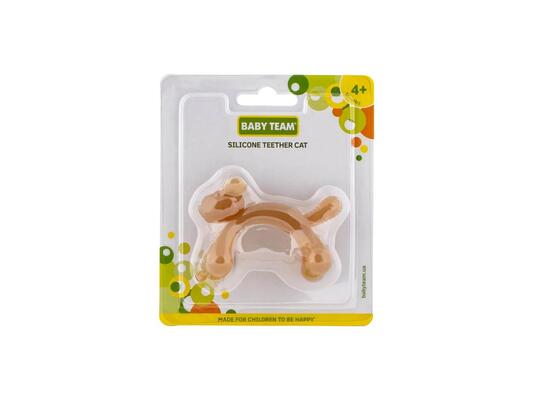 Прорезыватель для зубов Baby Team 4026 силиконовый, Котик