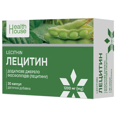 Лецитин 1200 мг Health House капсули №30