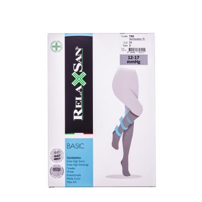 Гольфы компрессионные Relaxsan Basic закрытый носок, компрессия 12-17, 70 den, цвет бежевый, размер 3