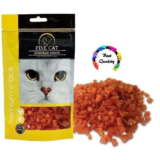 Лакомство натуральное Fine Cat для кошек с мясом курицы, 80 г