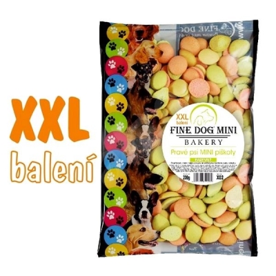 Печенье для собак Fine Dog mini mix Bakery цветное, 200 г
