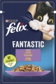Корм влажный для кошек Purina Felix Fantastic в желе с говядиной, 85 г