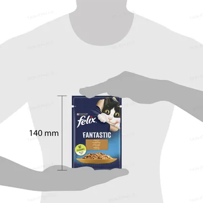 Корм вологий для кішок Purina Felix Fantastic в желе з індичкою, 85 г