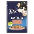Корм влажный для кошек Purina Felix Fantastic в желе с лососем, 85 г