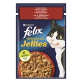 Корм вологий для кішок Purina Felix Sensations в желе з яловичиною та томатами, 85 г