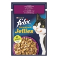 Корм вологий для кішок Purina Felix Sensations в желе з качкою і шпинатом, 85 г