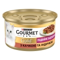 Корм влажный для кошек Purina Gourmet Gold Двойное удовольствие с уткой и индейкой, 85 г