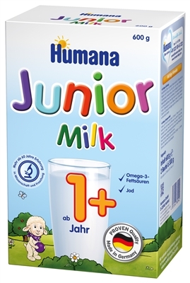 Смесь сухая молочная Humana Junior Растворимое молочко для детей с 12 месяцев и старше, 600 г