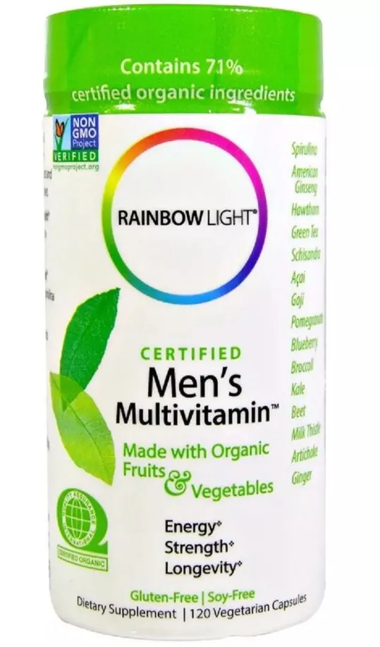 Мультивітаміни для чоловіків Rainbow Light Certified Men‘s Multivitamin, 120 вегетаріанських таблеток