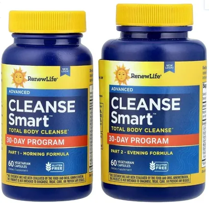 Комплекс для очищення Renew Life Advanced Cleanse Smart 30-денна програма, 2 х 60 вегетаріанських капсул