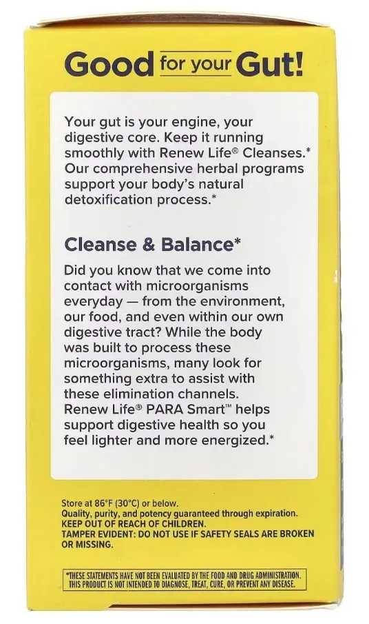Комплекс для очищення Renew Life ParaSmart Cleansing Formula 15-денна програма вег. капсули №90 + краплі 30 мл