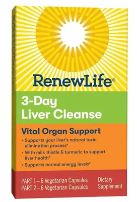 Комплекс для очищення печінки Renew Life Liver Cleanse 3-денна програма вег. капсули №12