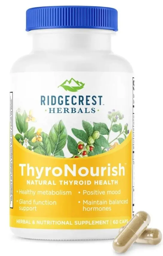 Комплекс для підтримки щитовидної залози RidgeCrest Herbals Thyroid Thrive вег. капсули №60
