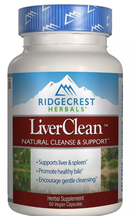 Комплекс для підтримки і очищення печінки RidgeCrest Herbals LiverClean вег. капсули №60