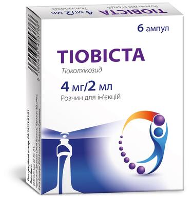 Тиовиста раствор д/ин. 4 мг по 2 мл №6 в амп.