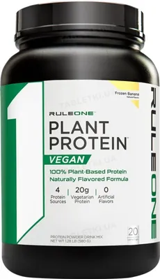 Протеїн рослинний змішаний Rule One Plant Protein Vegan, банан, 570 г