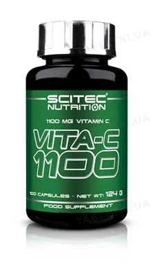 Вітаміни Scitec Nutrition Vit С1100, 100 капсул