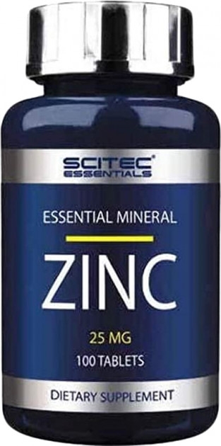 Минеральная добавка Scitec Nutrition Zinc 25 мг, 100 таблеток