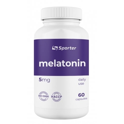 Мелатонин Sporter Melatonin 5 мг, 60 капсул