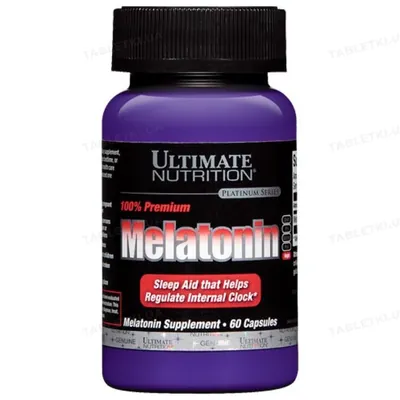 Дієтична добавка Ultimate Nutrition Преміум Мелатонін, 60 капсул