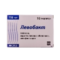 Левобакт таблетки, в/плів. обол. по 750 мг №10