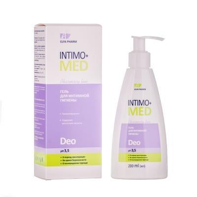 Гель Elfa Pharm Intimo+med Deo для интимной гигиены, 200 мл