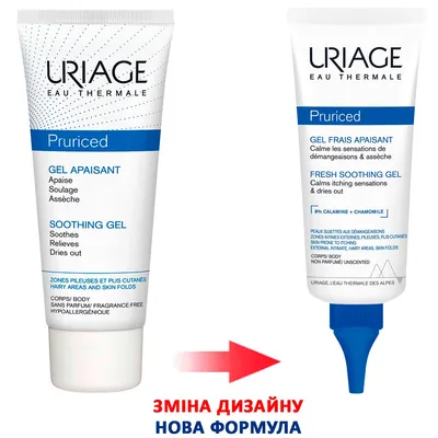 Гель для обличчя та тіла Uriage Pruriced освіжаючий заспокійливий, 100 мл