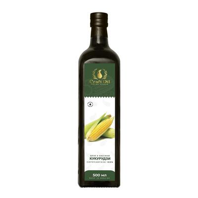 Масло кукурузное CraftOil холодного отжима, 500 мл