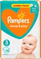 Подгузники детские Pampers Sleep & Play размер 3, 6-10 кг, 78 шт