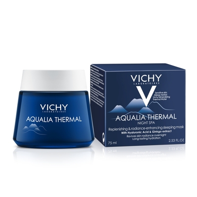Крем-гель Vichy Aqualia Thermal нічний для глибокого зволоження, усуває ознаки втоми, 75 мл