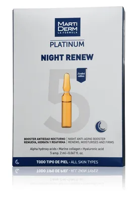 Ампули MartiDerm Platinum Night Renew, 5 штук по 2 мл