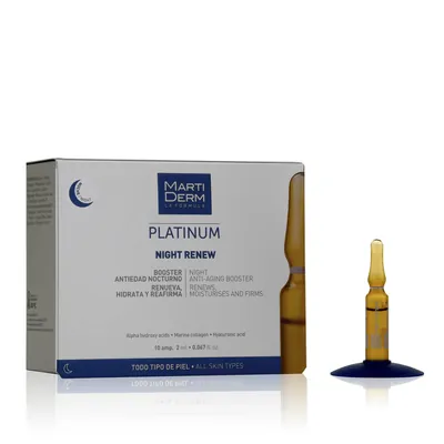 Ампули MartiDerm Platinum Night Renew, 10 штук по 2 мл