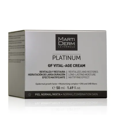 Крем для обличчя MartiDerm Platinum Gf Vital-Age для нормальної та комбінованої шкіри, 50 мл