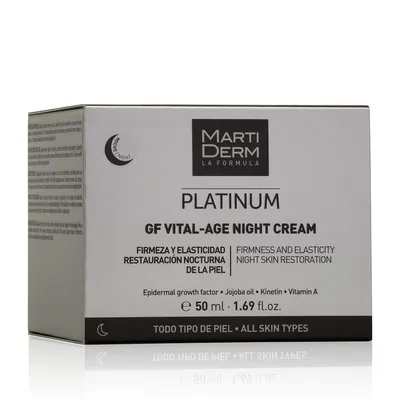 Крем для обличчя MartiDerm Platinum Gf Vital-Age нічний антивіковий, 50 мл