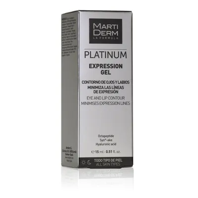 Гель для контуру очей та губ MartiDerm Platinum Expression, 15 мл