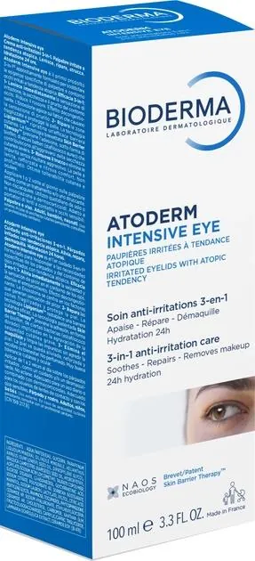Засіб для контуру очей Bioderma Atoderm Intensive інтенсивний заспокійливий, 100 мл
