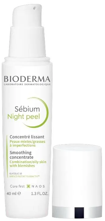 Пілінг-концентрат для обличчя Bioderma Sebium Night Peel розгладжуючий, 40 мл
