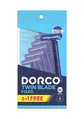 Бритва Dorco Twin Blade одноразова для чоловіків 2 леза, 5+1 шт