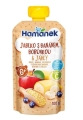 Пюре фруктове Hame Hamanek Яблуко, банан та чорниця з пшоном, 100 г