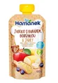 Пюре фруктове Hame Hamanek Яблуко, банан та чорниця з пшоном, 100 г