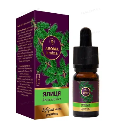 Олія ефірна Aroma kraina Premium Ялиця, з піпеткою, 10 мл