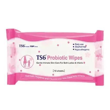 Салфетки влажные TS6 Probiotic Wipe для интимной гигиены, 10 штук