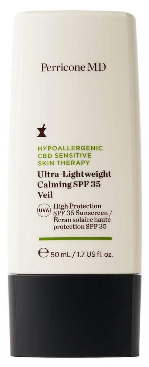 Крем-вуаль для лица Perricone MD Hypoallergenic CBD Sensitive Skin Therapy SPF35 успокаивающее для чувствительной кожи, 50 мл